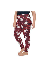 White Rabbit Plus Size Leggings - Objet D'Art