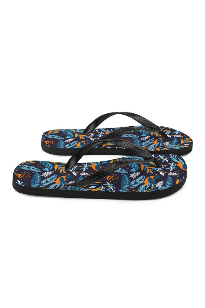 Turmeric-Chested Tropical Bird Flip-Flops - Objet D'Art