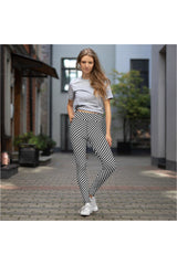 Black & White Circles Yoga Leggings - Objet D'Art