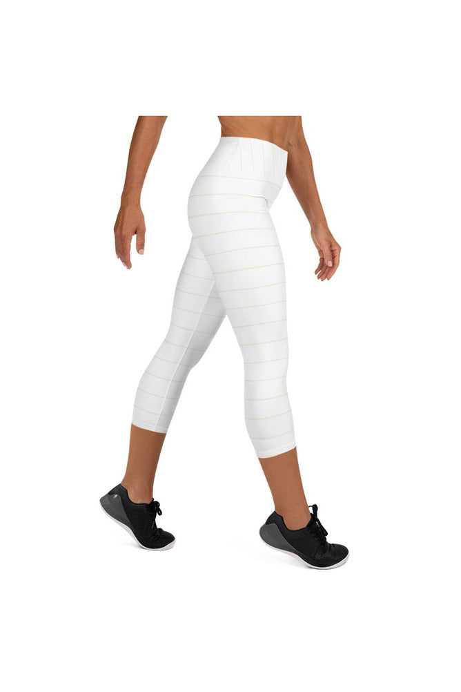 Micro Stripes Yoga Capri Leggings - Objet D'Art