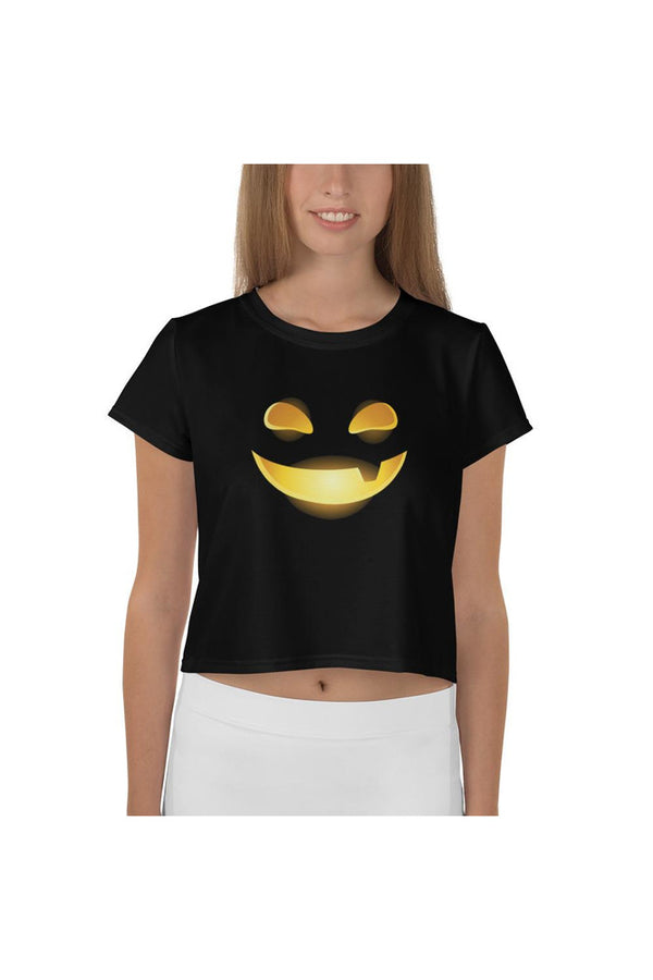 Jack O Lantern All-Over Print Crop Tee - Objet D'Art