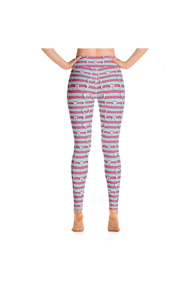 So Anaglyphically Cool Yoga Leggings - Objet D'Art