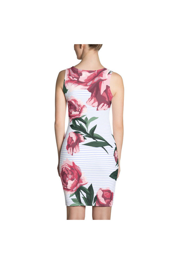 Pink Roses Sublimation Cut & Sew Dress - Objet D'Art