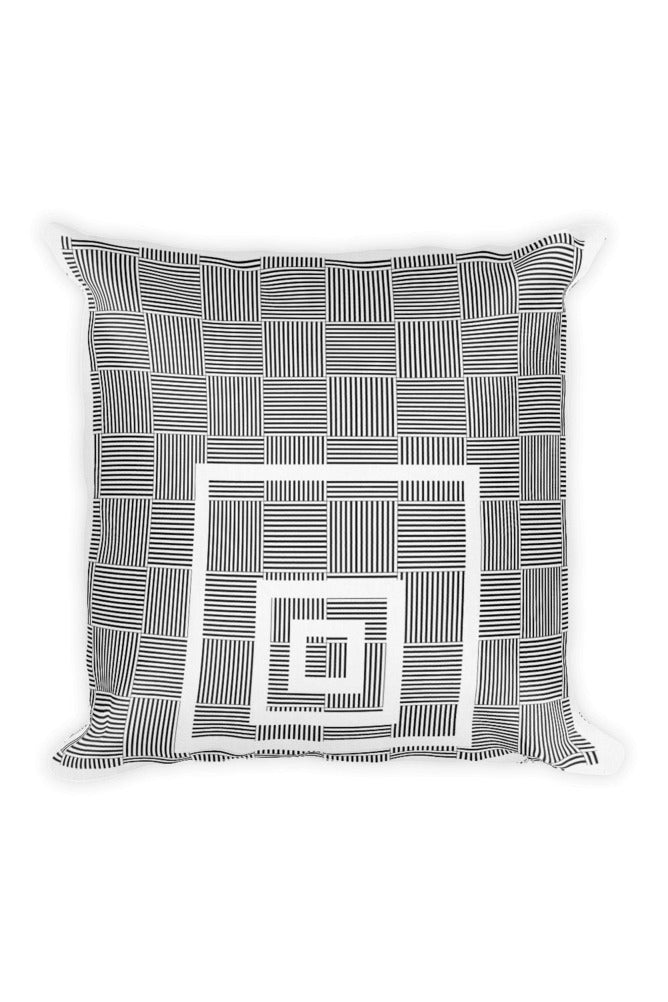 Concentric Squares Premium Pillow - Objet D'Art Online Retail Store