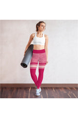 Hot Pink Mid Thigh Yoga Leggings - Objet D'Art