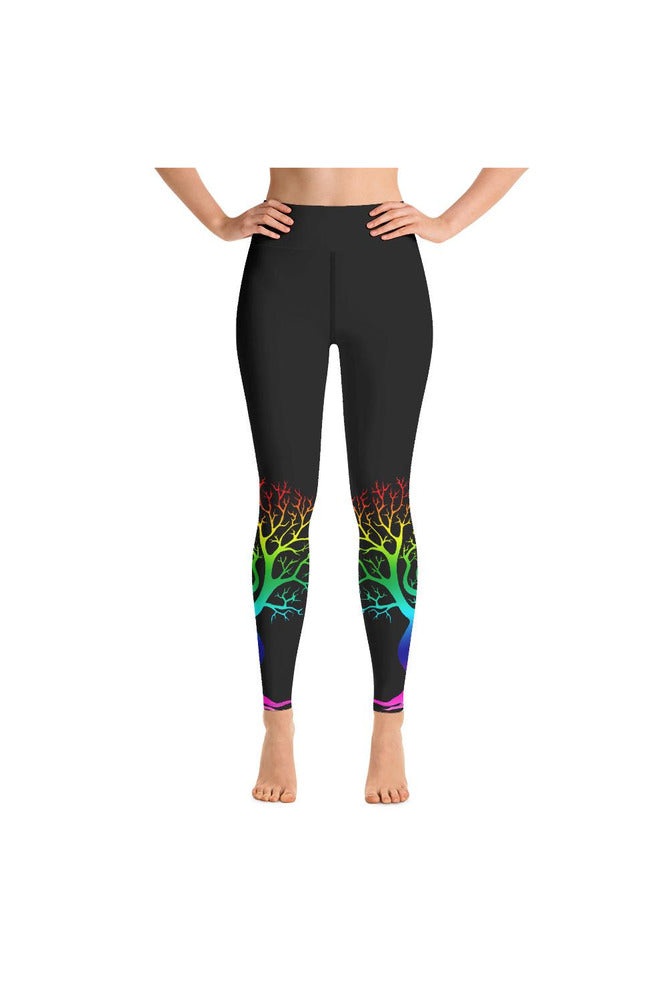Spectral Bare Naked Trees Yoga Leggings - Objet D'Art