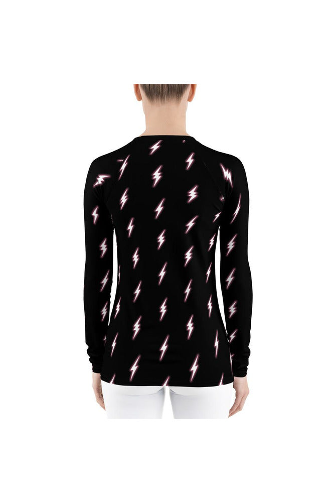 Lightning Bolt Women's Rash Guard - Objet D'Art