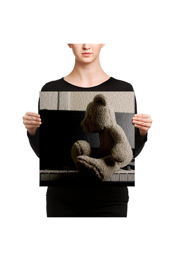 Teddy and the Piano Canvas - Objet D'Art