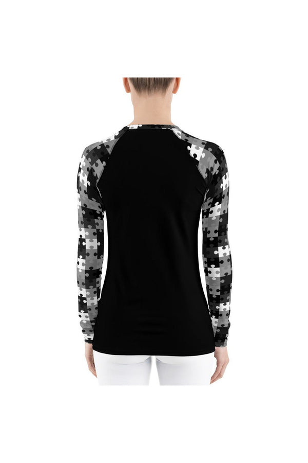 Puzzled Women's Rash Guard - Objet D'Art