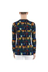 Let's Gogh Casual Women's Rash Guard - Objet D'Art