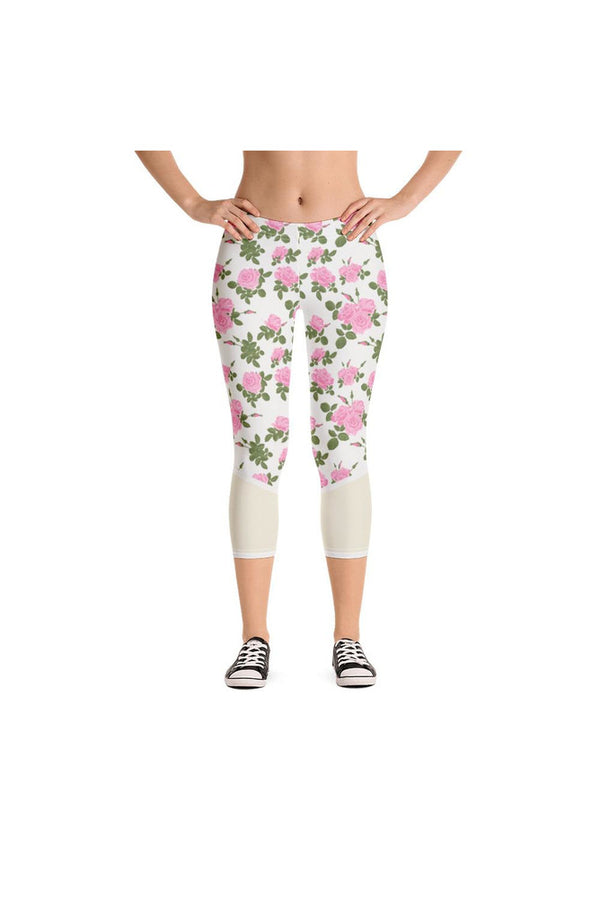 Floral Flow Capri Leggings - Objet D'Art