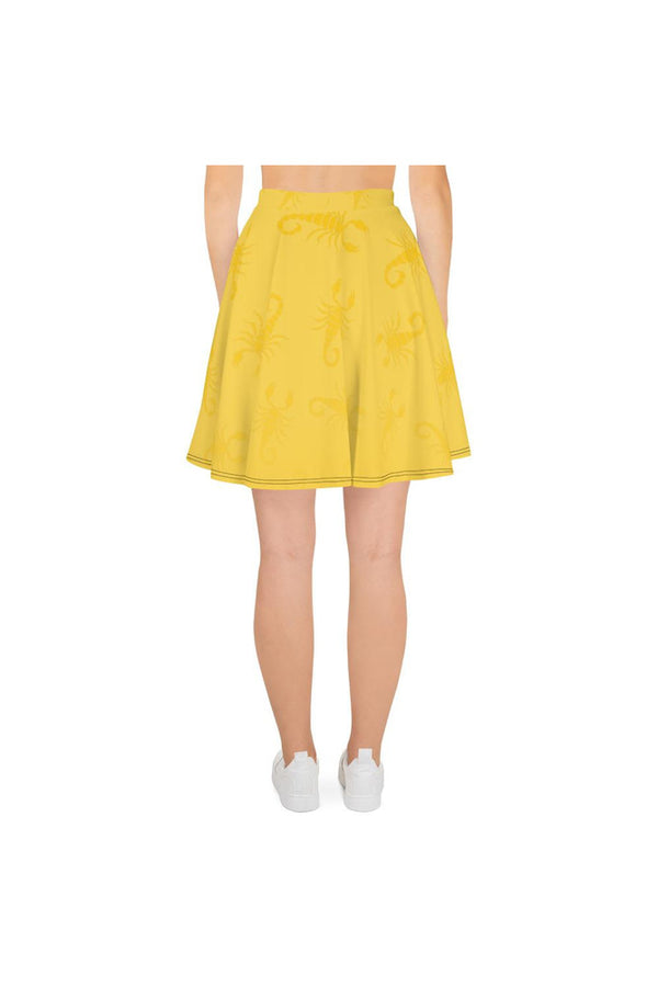 Golden Scorpion Skater Skirt - Objet D'Art