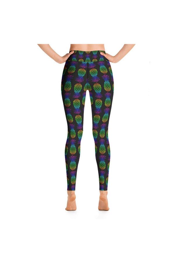 Pineapple Rainbow Yoga Leggings - Objet D'Art