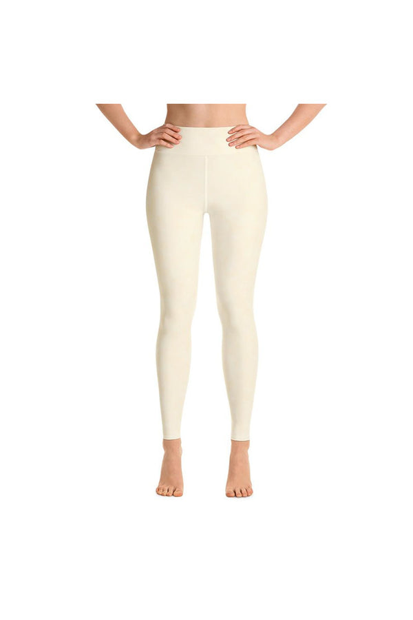 Cream Clouds Yoga Leggings - Objet D'Art