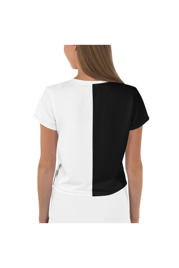 Black and White Crop Tee - Objet D'Art