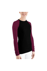 Striped Women's Rash Guard - Objet D'Art