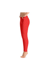 Red Honeycomb Leggings - Objet D'Art