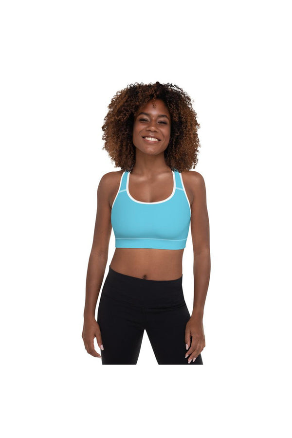 Baby Blue Padded Sports Bra - Objet D'Art