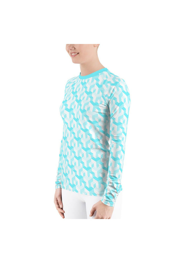 Geo Metro Women's Rash Guard - Objet D'Art