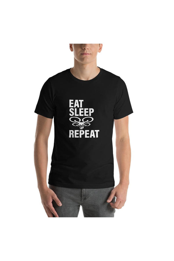 Eat. Sleep. Drone. Repeat. Short-Sleeve Unisex T-Shirt - Objet D'Art