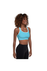 Baby Blue Padded Sports Bra - Objet D'Art