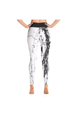 White Marble Yoga Leggings - Objet D'Art