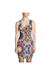 Flower Power Sublimation Dress - Objet D'Art