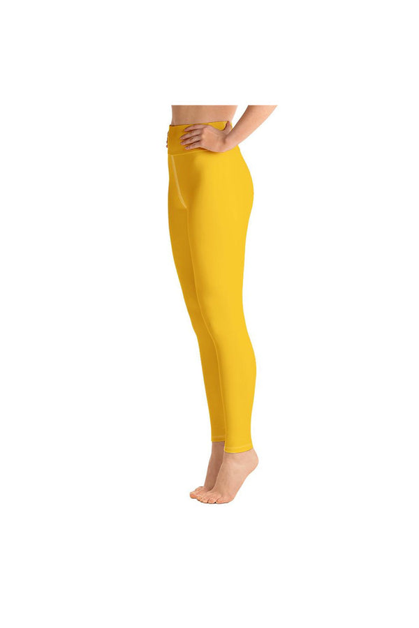 Golden Yellow Yoga Leggings - Objet D'Art