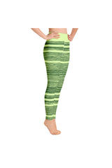 Shamrock Fibers and Stripes Yoga Leggings - Objet D'Art
