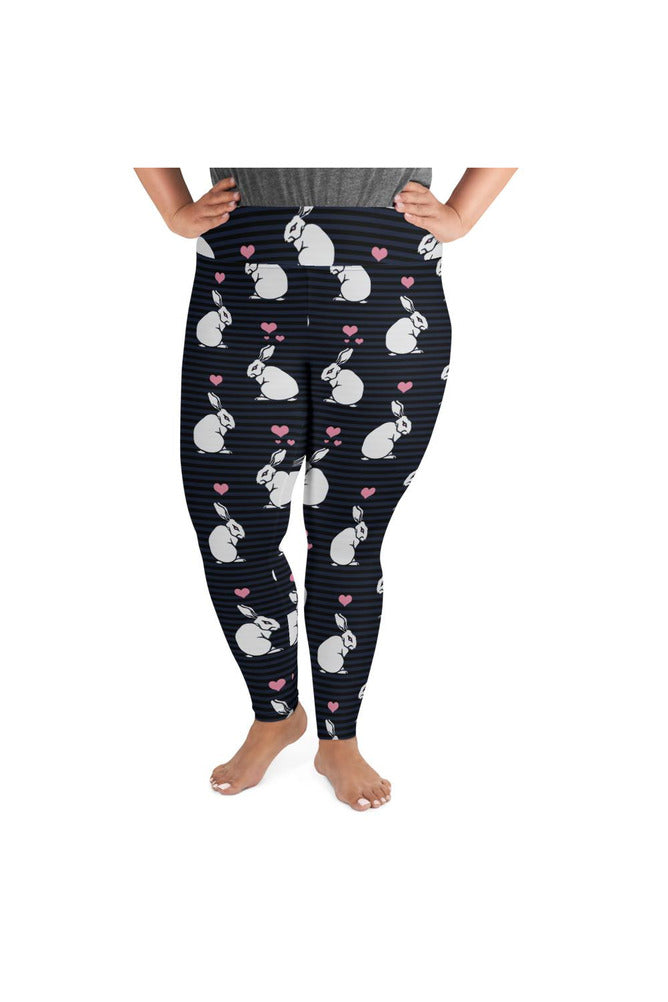 White Rabbit Plus Size Leggings - Objet D'Art