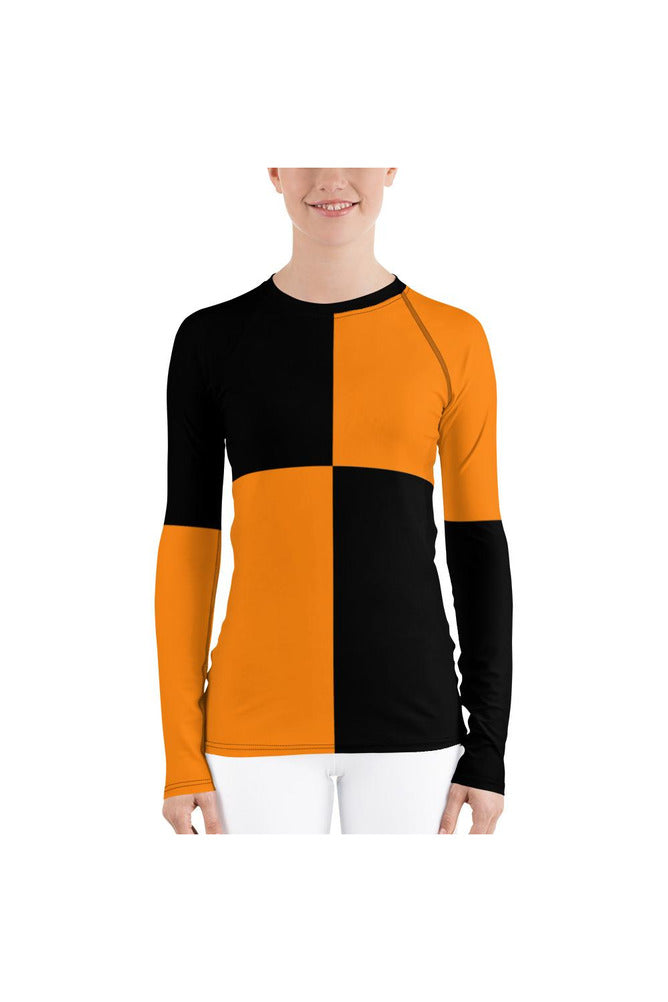 Turmeric Matrix Women's Rash Guard - Objet D'Art