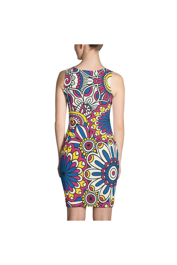 Flower Power Sublimation Dress - Objet D'Art