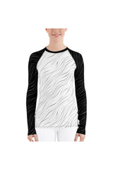 Corpuscular Wave Women's Rash Guard - Objet D'Art