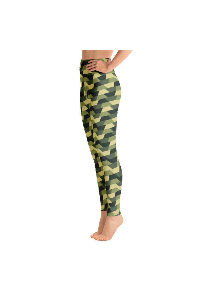 Woodland Camouflage Yoga Leggings - Objet D'Art