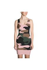 Pink Camouflage Sublimation Cut & Sew Dress - Objet D'Art