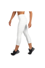 Micro Stripes Yoga Capri Leggings - Objet D'Art