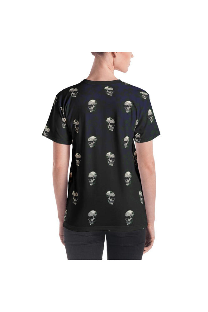 Skull in Roses Women's T-shirt - Objet D'Art