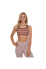 Plaid Bare Padded Sports Bra - Objet D'Art