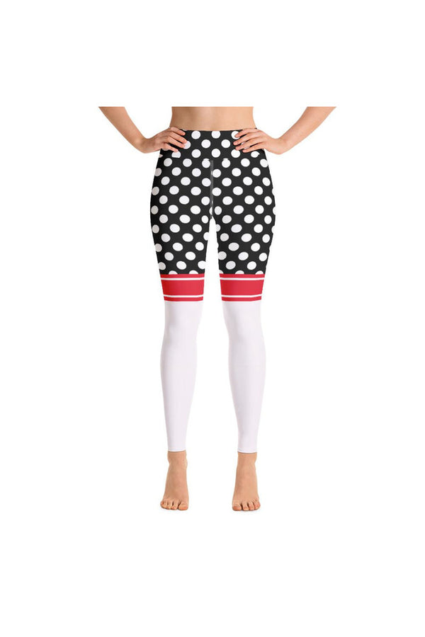 Sporty Polkadots Yoga Leggings - Objet D'Art