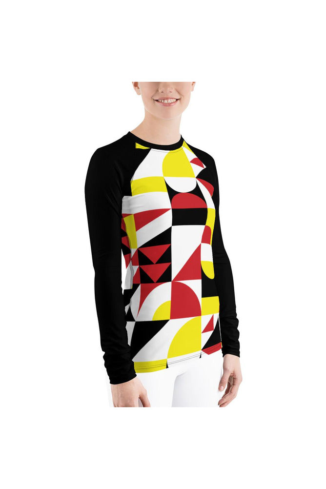 Geo Metro Women's Rash Guard - Objet D'Art