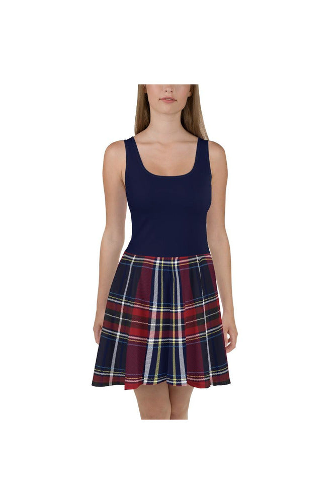 skater tartan dress Orange Trick-or-Tartan Skater Dress