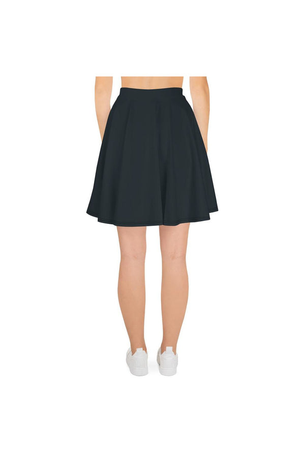 Grayish Blue Skater Skirt - Objet D'Art