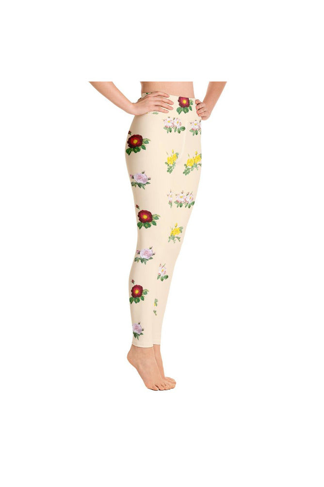Floral Yoga Leggings - Objet D'Art