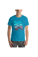 Vinyl LP Anaglyph Short-Sleeve Unisex T-Shirt - Objet D'Art