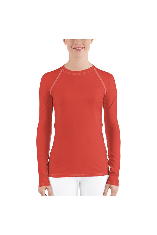 Rouge Women's Rash Guard - Objet D'Art