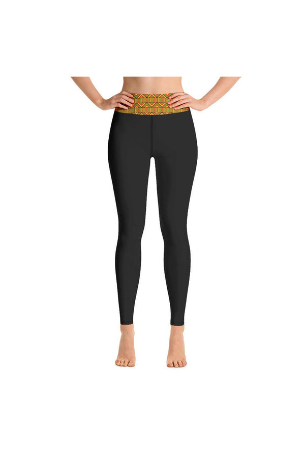 Kente Print Yoga Leggings - Objet D'Art