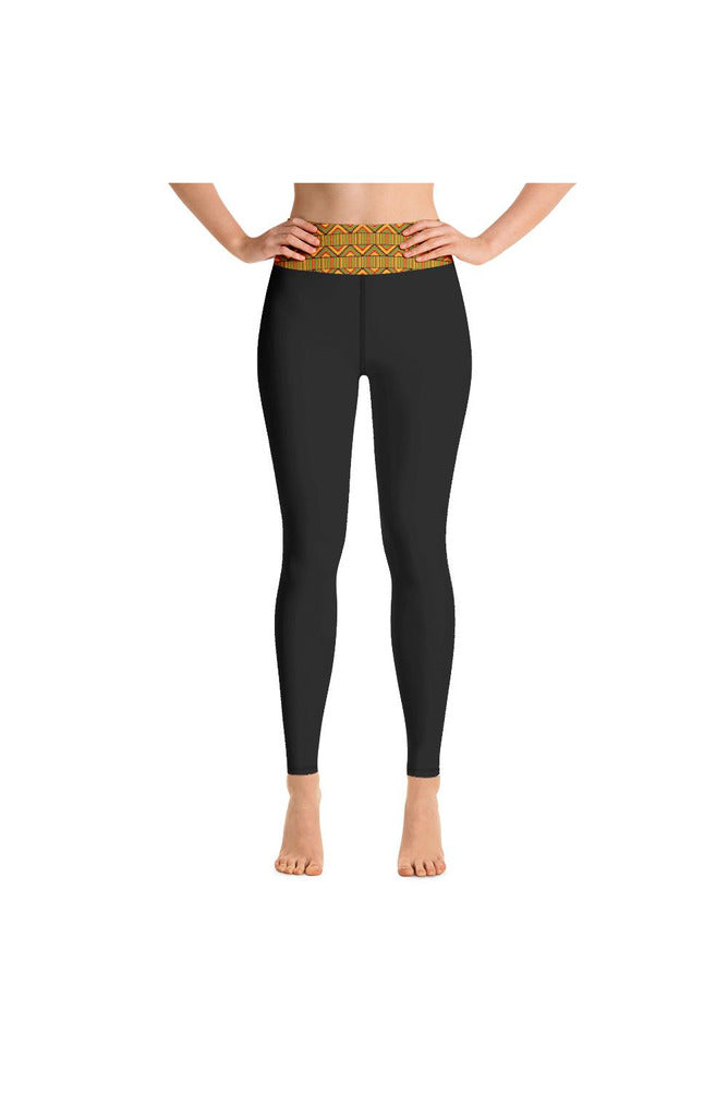 Kente Print Yoga Leggings - Objet D'Art