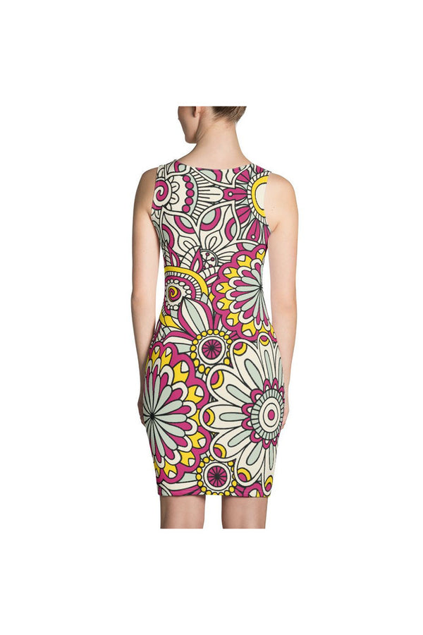 Flower Power Sublimation Dress - Objet D'Art