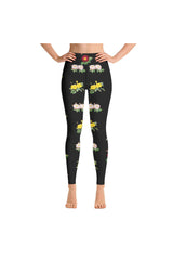 Floral Yoga Leggings - Objet D'Art
