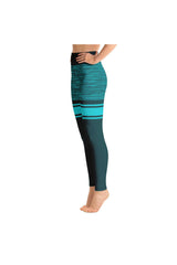 Sea Green Mid Thigh Yoga Leggings - Objet D'Art